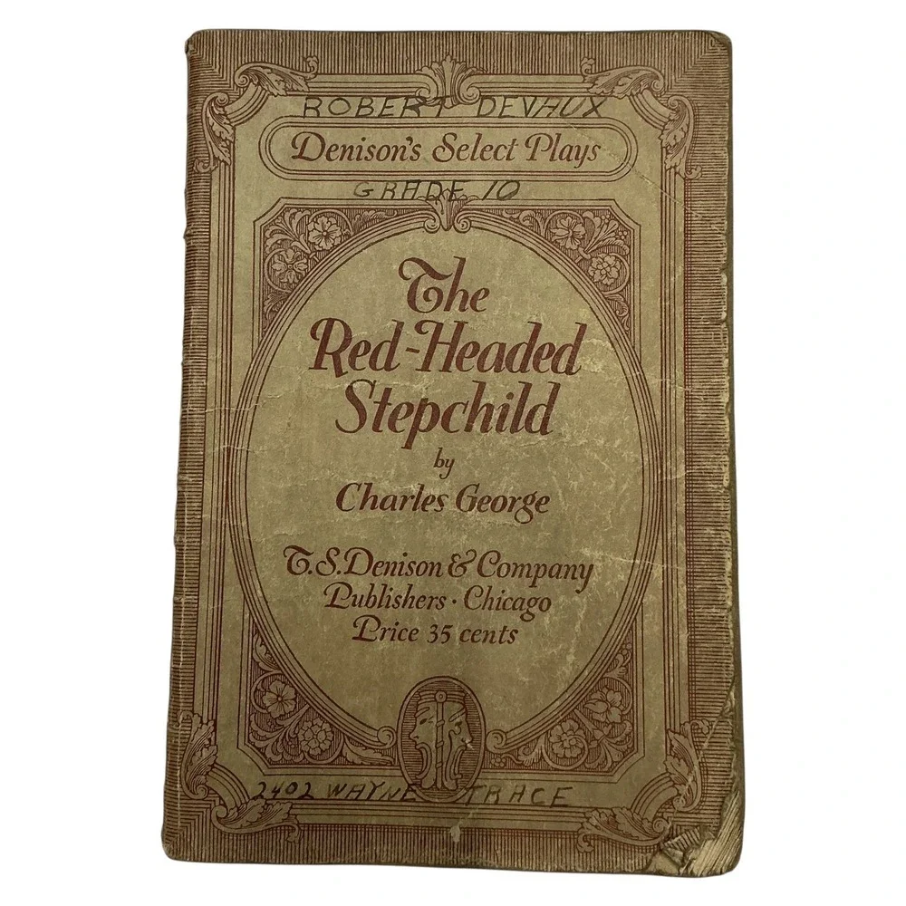 1931 The Red-Headed Stepchild Charles George Denison's Select‎ Plays Script Vtg